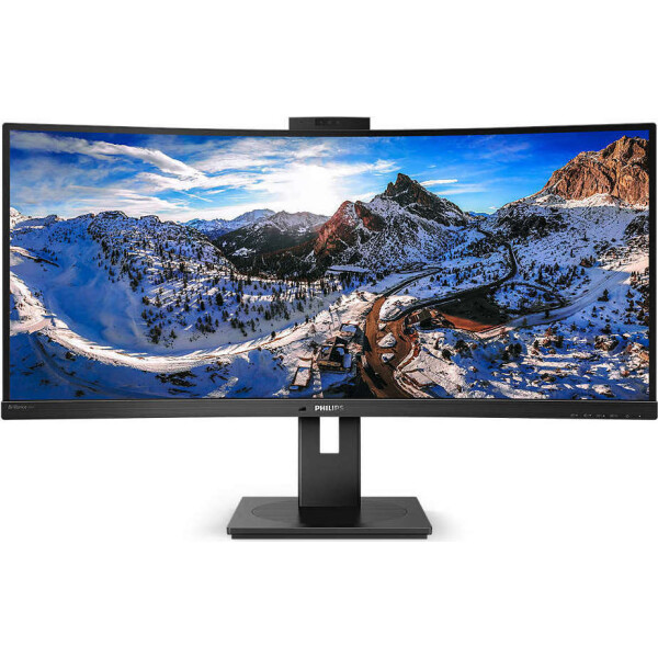 Philips P Line 346P1CRH Ultrawide VA HDR Curved Gaming Monitor 34 QHD 3440x1440 με Χρόνο Απόκρισης 4ms GTG