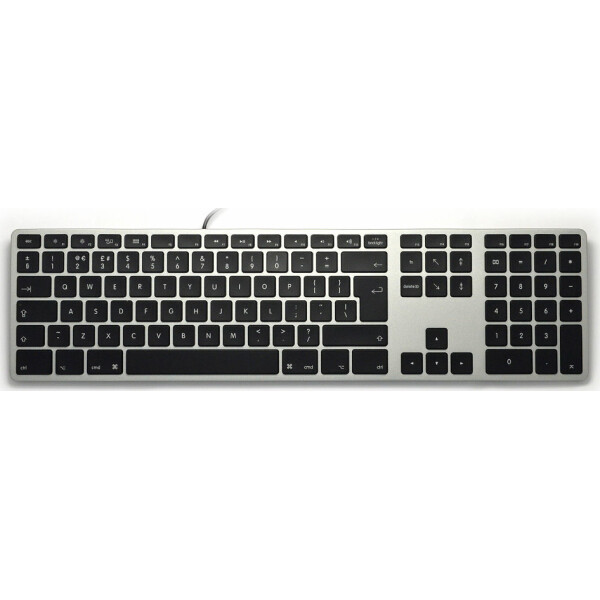 Matias Wired RGB Backlit Aluminum Keyboard for Mac Πληκτρολόγιο Αγγλικό UK Γκρι