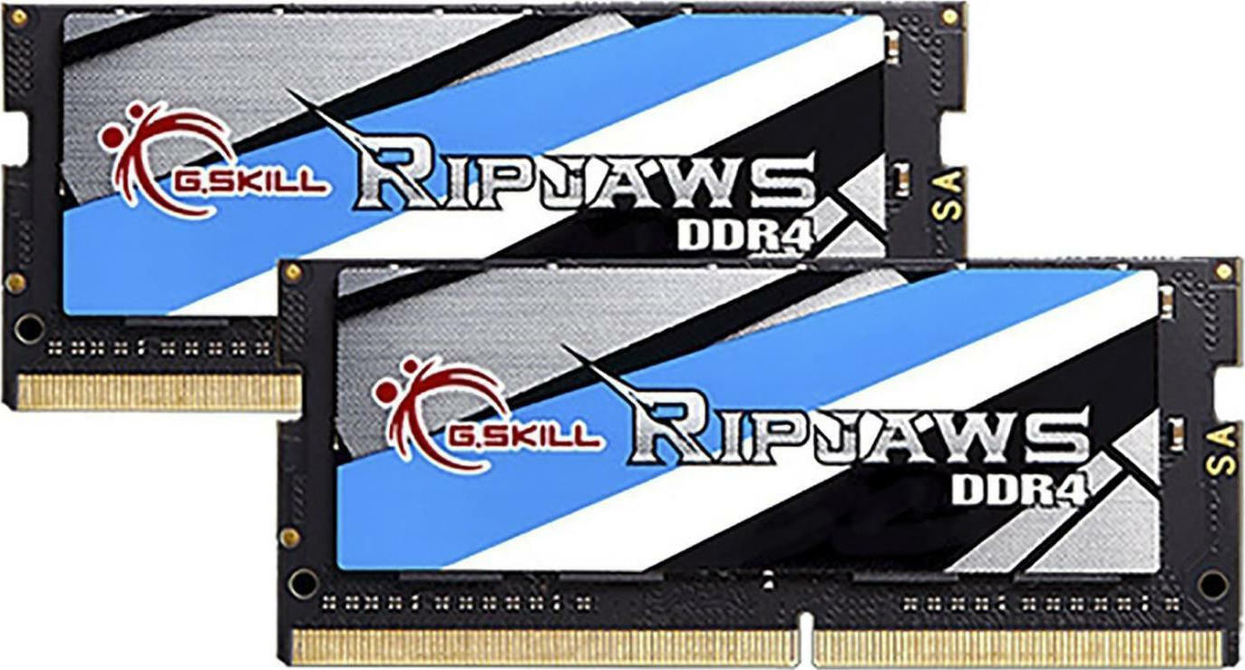 G.Skill Ripjaws DDR4 32GB RAM με 2x16GB Modules και Ταχύτητα 2400 για Laptop Κωδικός F4-2400C16D-32GRS