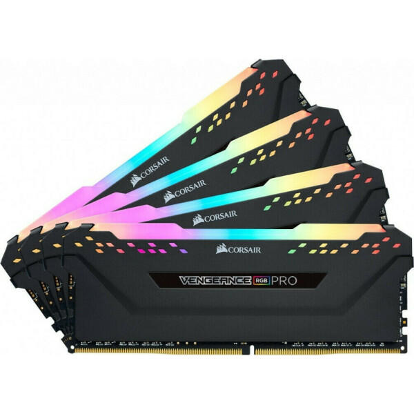 Corsair Vengeance RGB Pro DDR4 32GB RAM με 4x8GB Modules και Ταχύτητα 3200 για Desktop Κωδικός CMW32GX4M4C3200C16