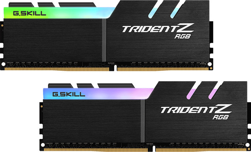 G.Skill Trident Z RGB DDR4 16GB RAM με 2x8GB Modules και Ταχύτητα 3200 για Desktop Κωδικός F4-3200C16D-16GTZR
