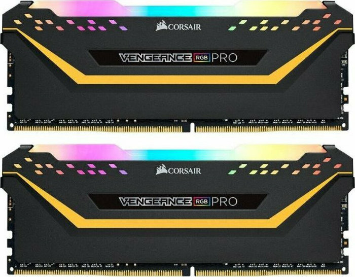 Corsair Vengeance RGB Pro DDR4 16GB RAM με 2x8GB Modules και Ταχύτητα 3200 για Desktop Κωδικός CMW16GX4M2C3200C16