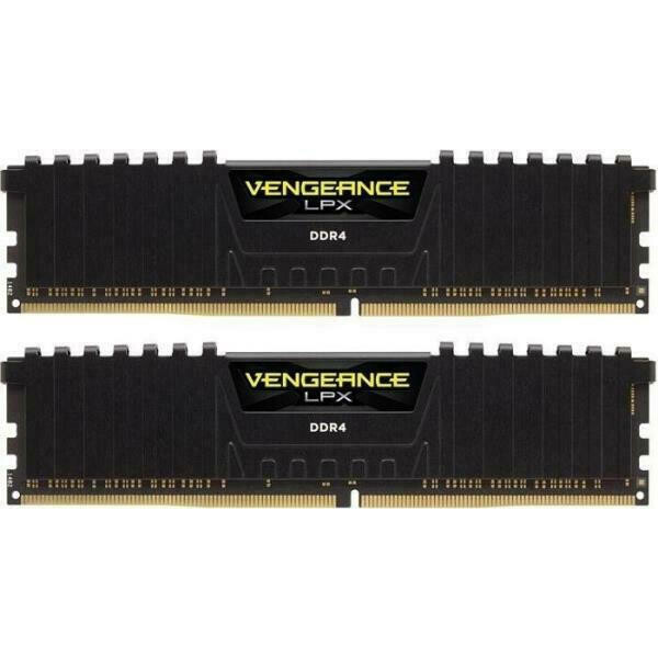 Corsair Vengeance LPX DDR4 16GB RAM με 2x8GB Modules και Ταχύτητα 2400 για Desktop Κωδικός CMK16GX4M2A2400C14