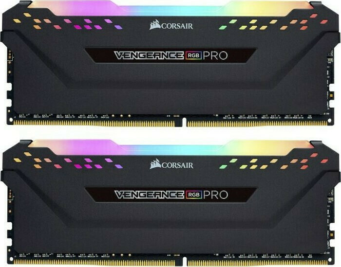 Corsair Vengeance RGB Pro DDR4 16GB RAM με 2x8GB Modules και Ταχύτητα 3000 για Desktop Κωδικός CMW16GX4M2C3000C15