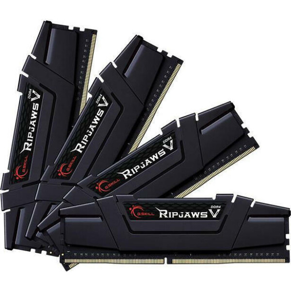 G.Skill Ripjaws V DDR4 32GB RAM με 4x8GB Modules και Ταχύτητα 3600 για Desktop Κωδικός F4-3600C16Q-32GVKC