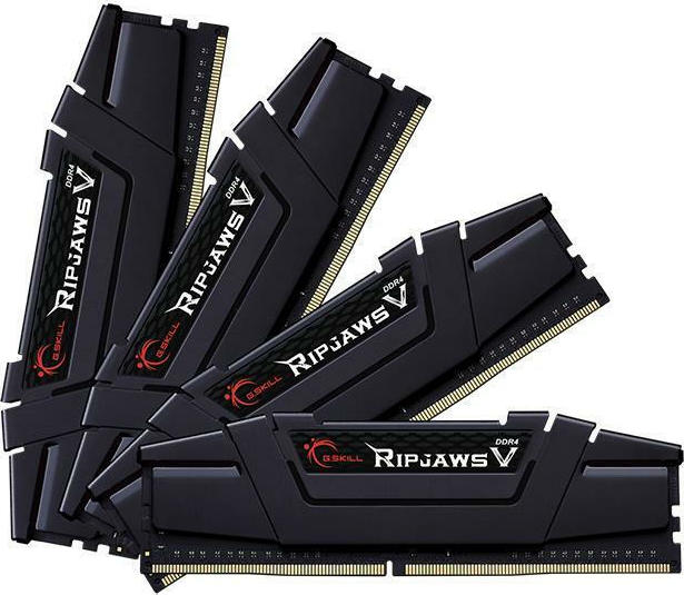 G.Skill Ripjaws V DDR4 32GB RAM με 4x8GB Modules και Ταχύτητα 3600 για Desktop Κωδικός F4-3600C16Q-32GVKC