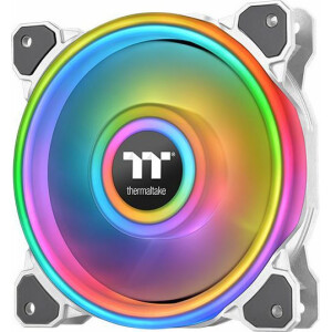 Thermaltake Riing Quad 12 RGB Radiator Fan TT Premium Case Fan 120mm με Σύνδεση 9-Pin Λευκό