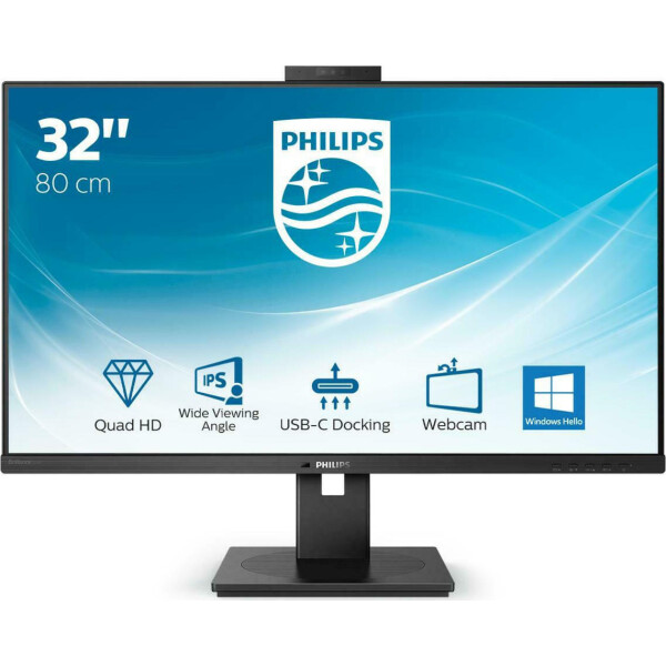 Philips P Line 326P1H IPS Monitor 31.5 QHD 2560x1440 με Χρόνο Απόκρισης 4ms GTG
