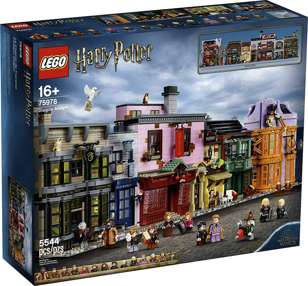 LEGO Harry Potter Diagon Alley για 16 Ετών 5544τμχ Κωδικός 75978