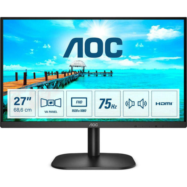 AOC 27B2AM VA Monitor 27 FHD 1920x1080 με Χρόνο Απόκρισης 4ms GTG