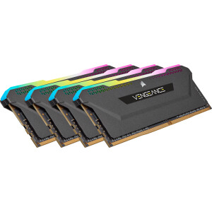 Corsair Vengeance RGB Pro SL DDR4 32GB RAM με 4x8GB Modules και Ταχύτητα 3200 για Desktop Κωδικός CMH32GX4M4E3200C16