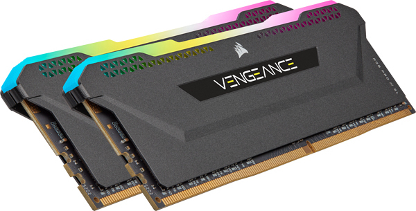 Corsair Vengeance RGB Pro SL DDR4 32GB RAM με 2x16GB Modules και Ταχύτητα 3200 για Desktop Κωδικός CMH32GX4M2Z3200C16