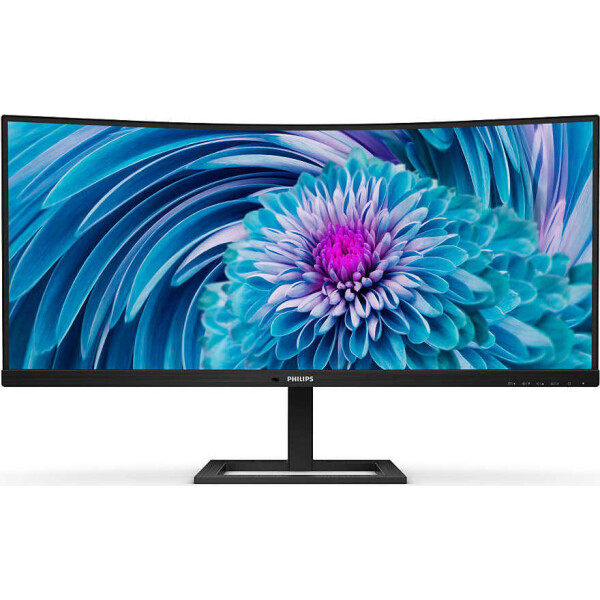 Philips E line 346E2CUAE Ultrawide VA Curved Monitor 34 QHD 3440x1440 με Χρόνο Απόκρισης 4ms GTG