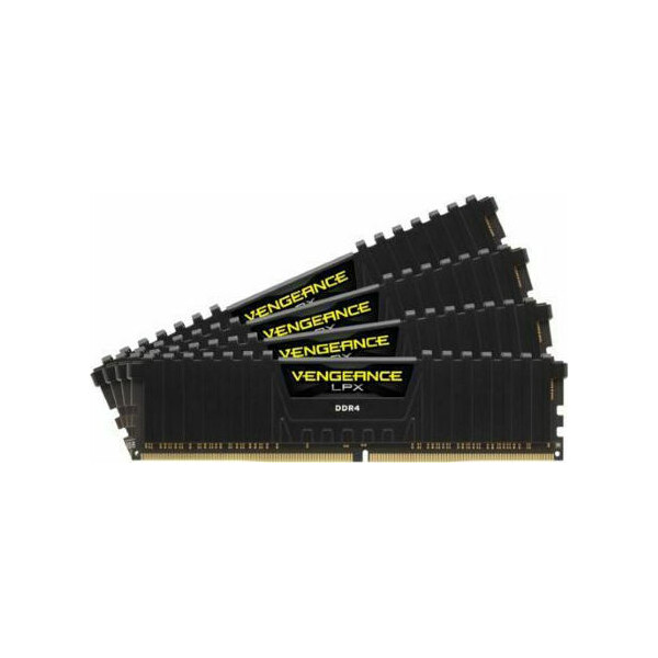 Corsair Vengeance LPX DDR4 64GB RAM με 4x16GB Modules και Ταχύτητα 3200 για Desktop Κωδικός CMK64GX4M4E3200C16