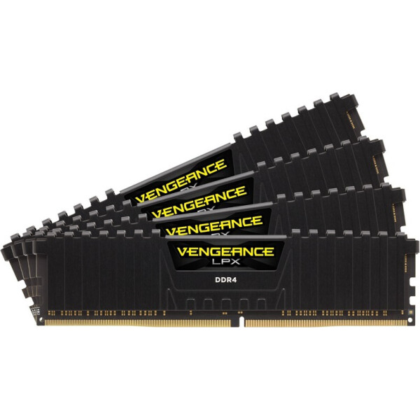 Corsair Vengeance LPX DDR4 64GB RAM με 4x16GB Modules και Ταχύτητα 2400 για Desktop Κωδικός CMK64GX4M4A2400C14