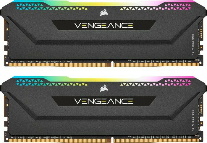 Corsair Vengeance RGB Pro SL DDR4 32GB RAM με 2x16GB Modules και Ταχύτητα 3200 για Desktop Κωδικός CMH32GX4M2E3200C16