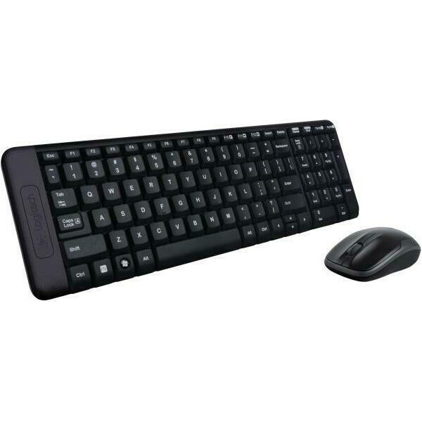 Logitech MK220 Ασύρματο Σετ Πληκτρολόγιο Ποντίκι Αγγλικό US