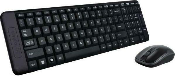 Logitech MK220 Ασύρματο Σετ Πληκτρολόγιο Ποντίκι Αγγλικό US