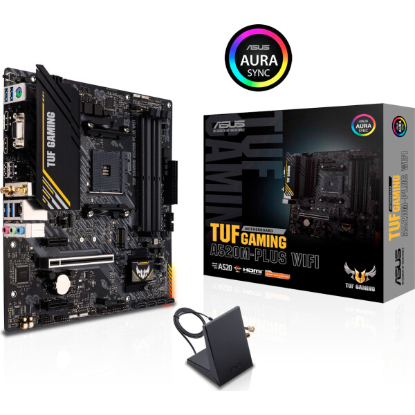 Asus TUF Gaming A520M-Plus WiFi Motherboard Micro ATX με AMD AM4 Socket 90MB17F0-M0EAY0