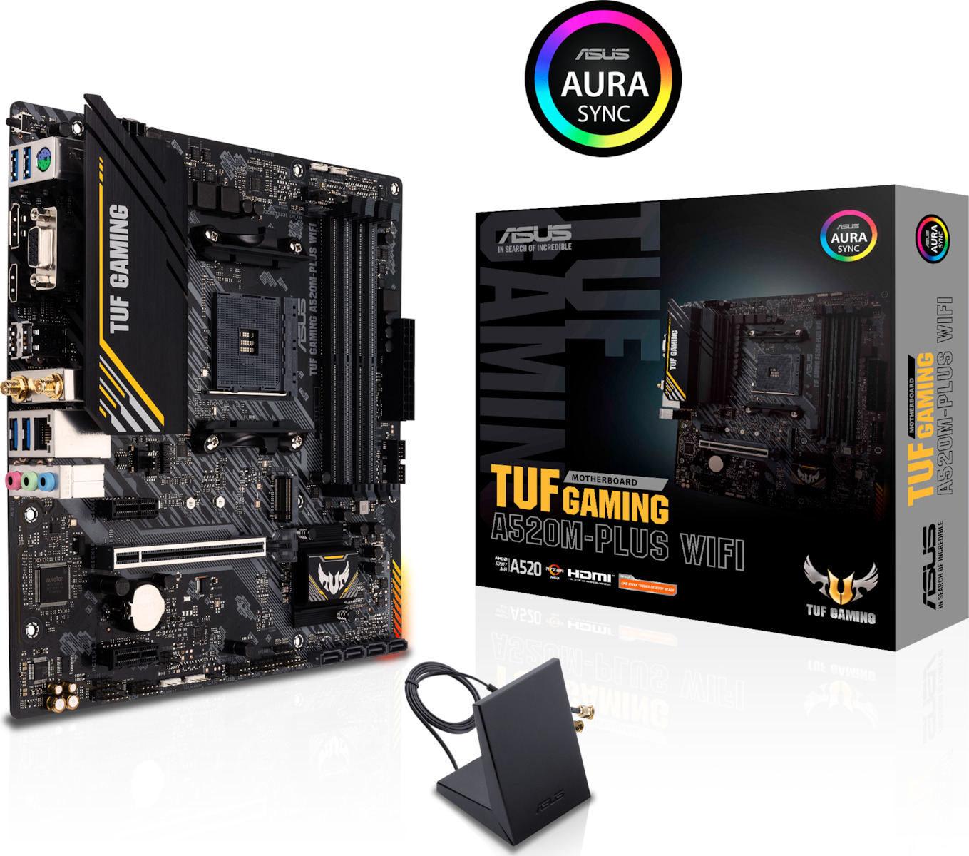 Asus TUF Gaming A520M-Plus WiFi Motherboard Micro ATX με AMD AM4 Socket 90MB17F0-M0EAY0