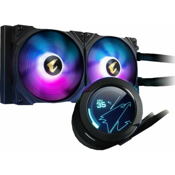 Gigabyte Aorus Waterforce X 280 Υδρόψυξη Επεξεργαστή Διπλού Ανεμιστήρα 140mm για Socket AM4/AM5/1200/115x με ARGB Φωτισμό