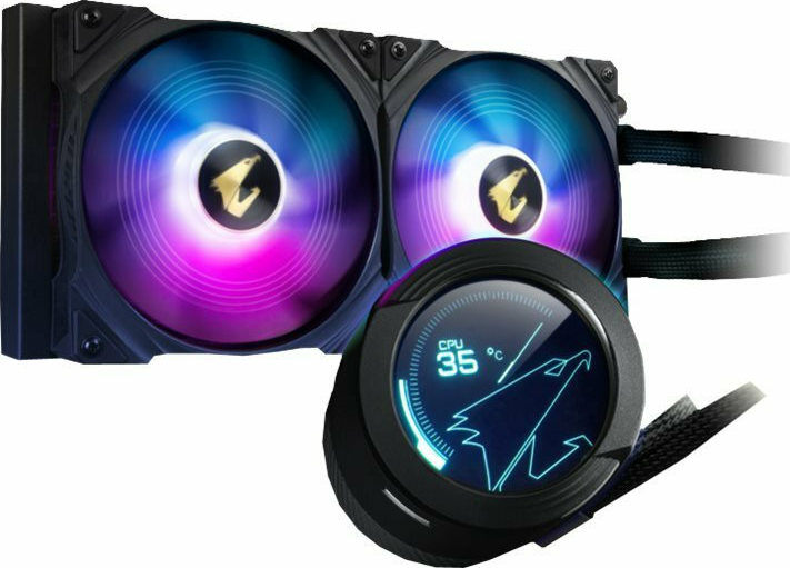 Gigabyte Aorus Waterforce X 280 Υδρόψυξη Επεξεργαστή Διπλού Ανεμιστήρα 140mm για Socket AM4/AM5/1200/115x με ARGB Φωτισμό