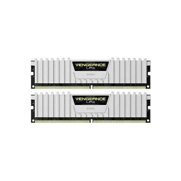 Corsair Vengeance LPX White DDR4 32GB RAM με 2x16GB Modules και Ταχύτητα 3200 για Desktop Κωδικός CMK32GX4M2E3200C16W