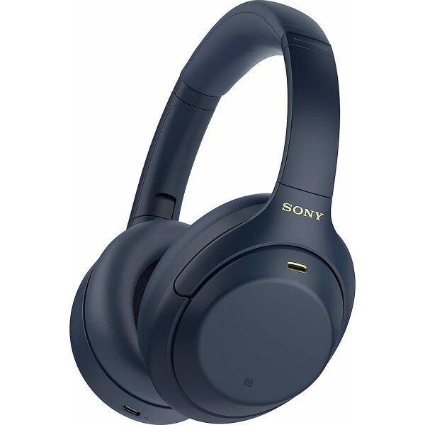 Sony WH-1000XM4 Ασύρματα / Ενσύρματα Over Ear Ακουστικά με 30 ώρες Λειτουργίας Μπλε