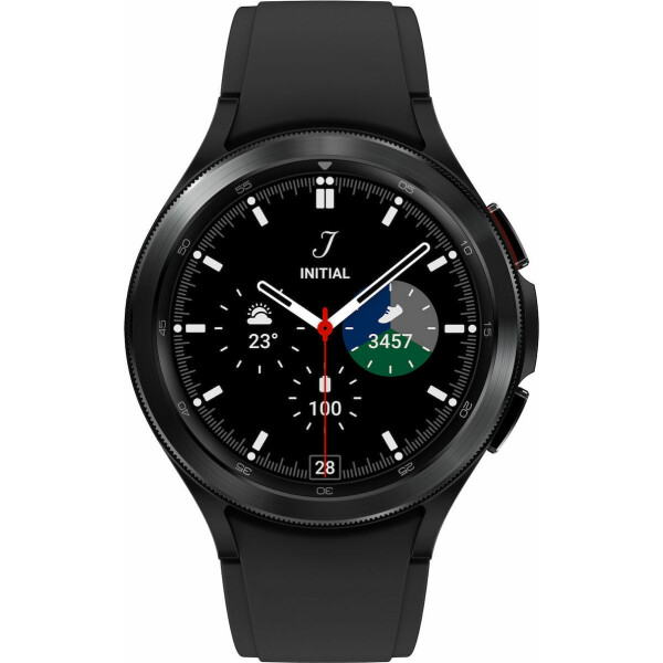 Samsung Galaxy Watch4 Classic 4G Stainless Steel 46mm Αδιάβροχο με eSIM και Παλμογράφο Black