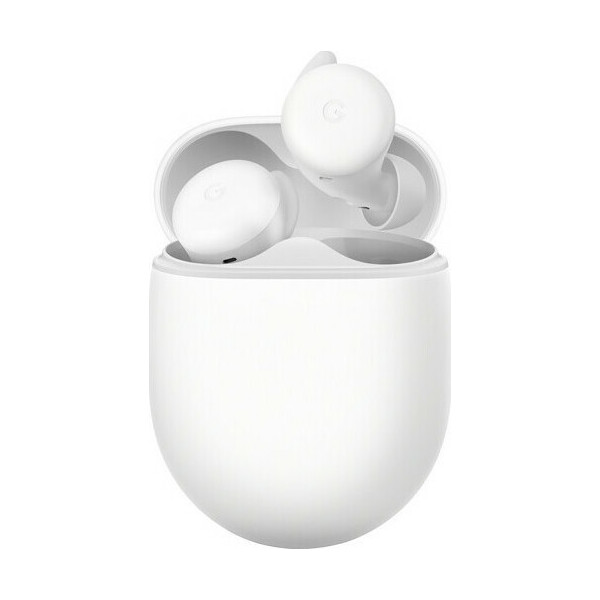 Google Pixel Buds A-Series Bluetooth Handsfree Ακουστικά με Αντοχή στον Ιδρώτα και Θήκη Φόρτισης Clearly White