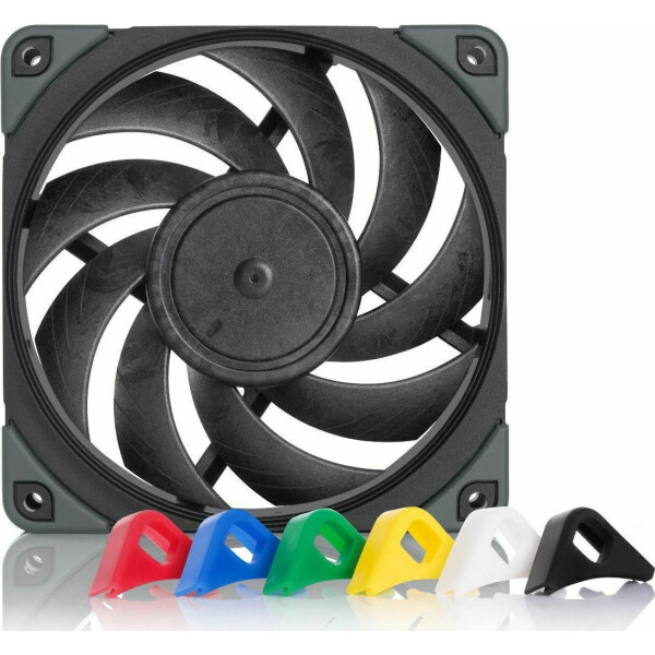 Noctua NF-A12x25 PWM chromax.black.swap Case Fan 120mm με Σύνδεση 4-Pin