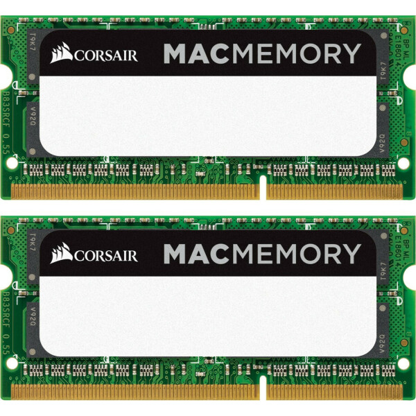 Corsair Mac Memory DDR3 16GB RAM με 2x8GB Modules και Ταχύτητα 1600 για Laptop Κωδικός CMSA16GX3M2A1600C11