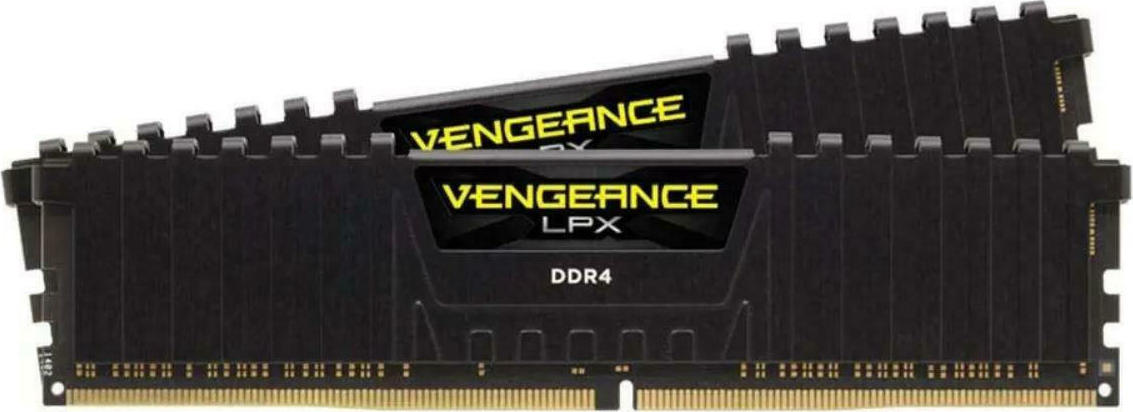 Corsair Vengeance LPX DDR4 32GB RAM με 2x16GB Modules και Ταχύτητα 2666 για Desktop Κωδικός CMK32GX4M2A2666C16