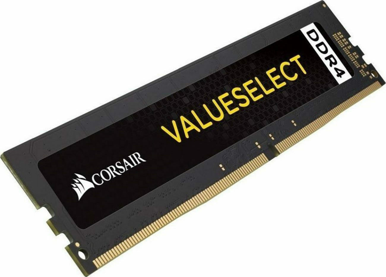 Corsair Value Select DDR4 με Module 1x16GB και Ταχύτητα 2666 για Desktop Κωδικός CMV16GX4M1A2666C18