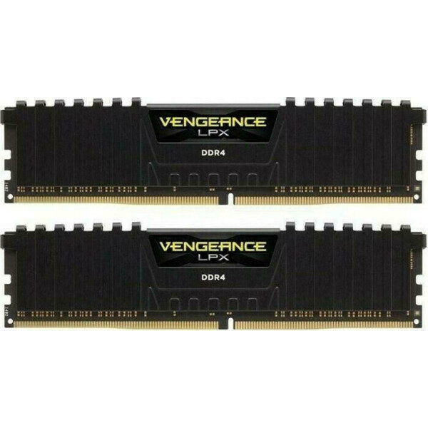 Corsair Vengeance LPX DDR4 32GB RAM με 2x16GB Modules και Ταχύτητα 3000 για Desktop Κωδικός CMK32GX4M2D3000C16