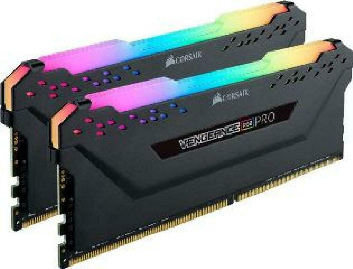 Corsair Vengeance RGB Pro DDR4 32GB RAM με 2x16GB Modules και Ταχύτητα 2666 για Desktop Κωδικός CMW32GX4M2A2666C16