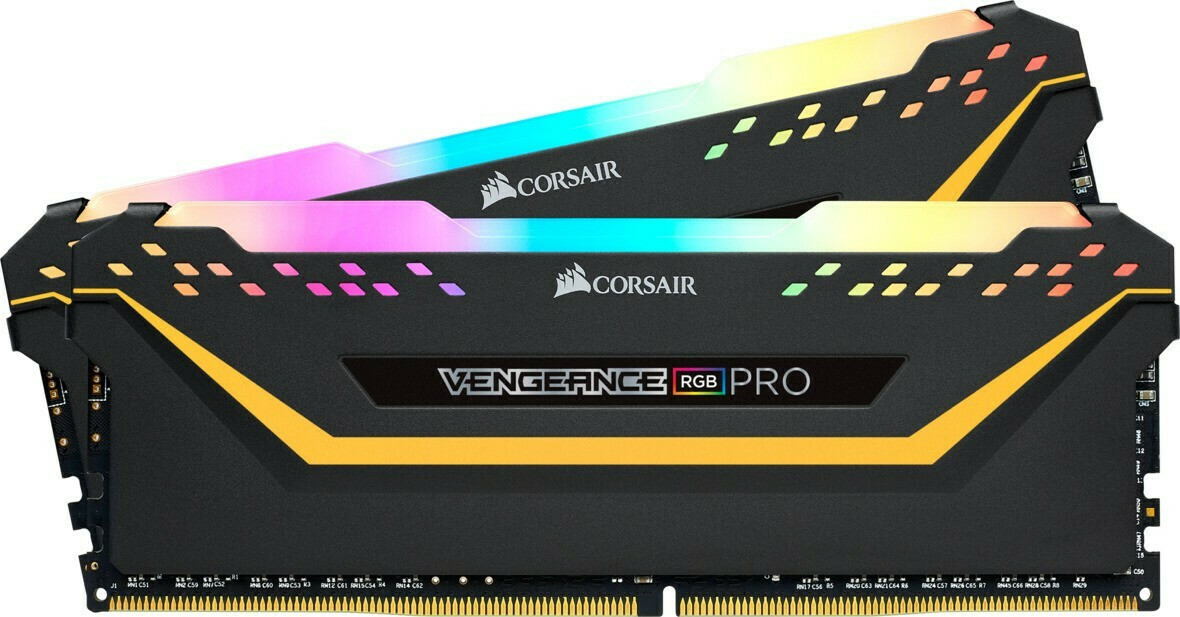 Corsair Vengeance RGB Pro TUF Gaming DDR4 16GB RAM με 2x8GB Modules και Ταχύτητα 3200 για Desktop Κωδικός CMW16GX4M2C3200C16-TUF