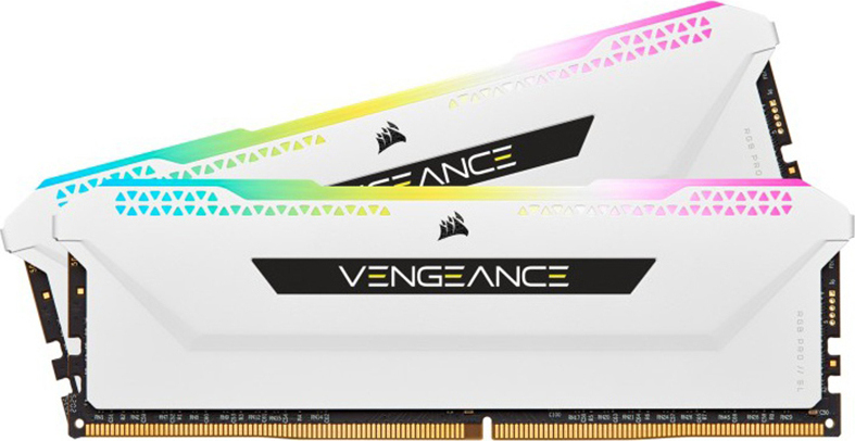 Corsair Vengeance RGB Pro SL DDR4 16GB RAM με 2x8GB Modules και Ταχύτητα 3200 για Desktop Κωδικός CMH16GX4M2E3200C16W