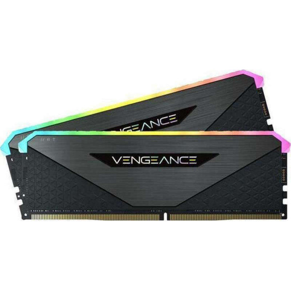 Corsair Vengeance RGB RT DDR4 16GB RAM με 2x8GB Modules και Ταχύτητα 3200 για Desktop Κωδικός CMN16GX4M2Z3200C16