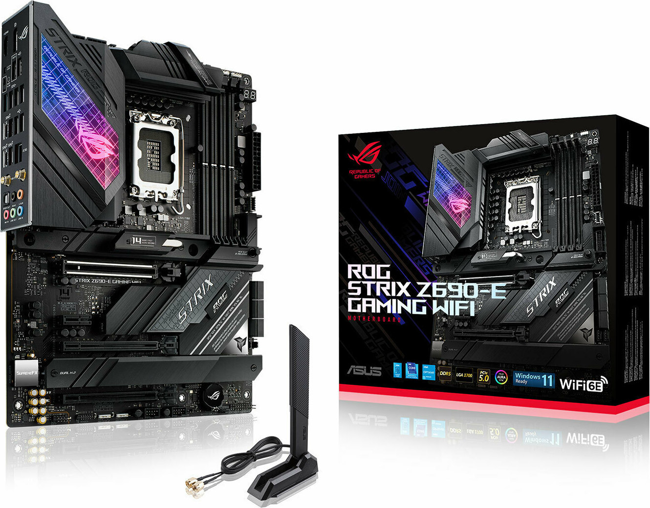 Asus Rog Strix Z690-E Gaming WiFi Motherboard ATX με Intel 1700 Socket 90MB18J0-M0EAY0