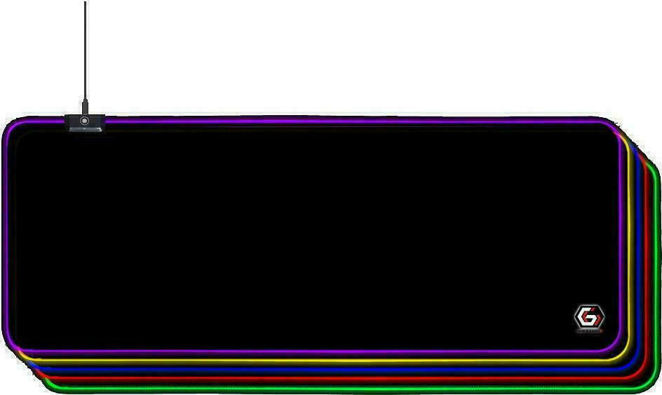 Gembird MP-GAMELED-L Gaming Mouse Pad XXL 800mm με RGB Φωτισμό Μαύρο