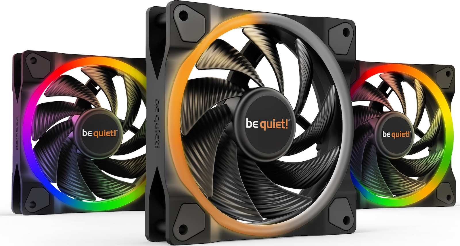 Be Quiet Light Wings High Speed Case Fan 120mm με ARGB Φωτισμό και Σύνδεση 4-Pin PWM 3τμχ