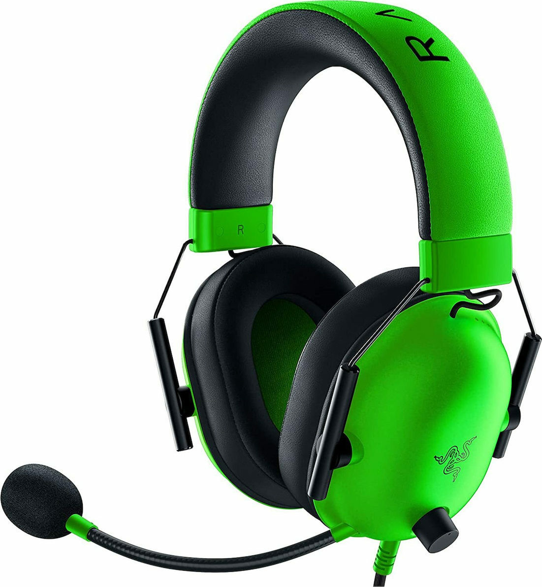 Razer BlackShark V2 X Over Ear Gaming Headset με σύνδεση 3.5mm Πράσινο