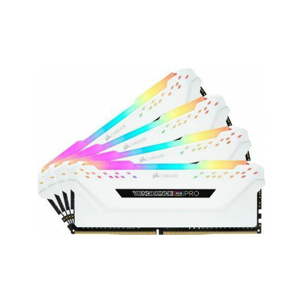 Corsair Vengeance RGB Pro SL DDR4 64GB RAM με 4x16GB Modules και Ταχύτητα 3200 για Desktop Κωδικός CMH64GX4M4E3200C16W