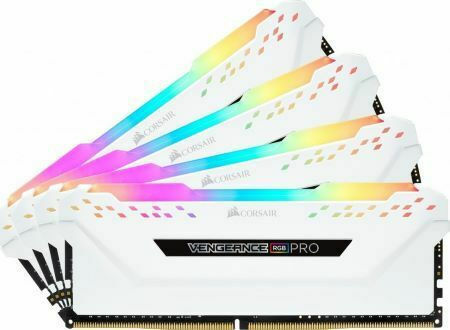 Corsair Vengeance RGB Pro SL DDR4 64GB RAM με 4x16GB Modules και Ταχύτητα 3200 για Desktop Κωδικός CMH64GX4M4E3200C16W