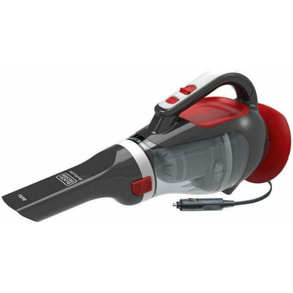 Black Decker Σκουπάκι Αυτοκινήτου Στερεών με Ισχύ 12W Καλώδιο Αναπτήρα 12V Gray Red Κωδικός ADV1200