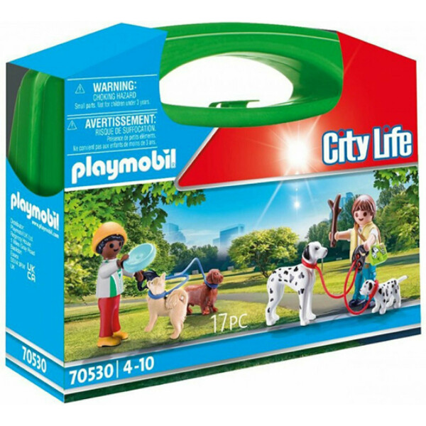 Playmobil Βαλιτσάκι City Life Βόλτα με Σκυλάκια για 4-10 ετών