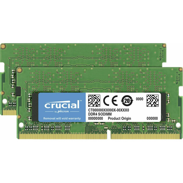 Crucial DDR4 64GB RAM με 2x32GB Modules και Ταχύτητα 3200 για Laptop Κωδικός CT2K32G4SFD832A