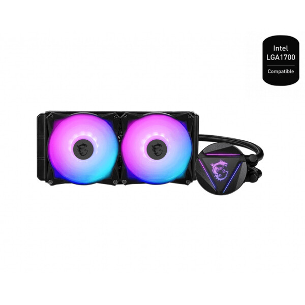 MSI MAG CoreLiquid 240R V2 v1 Υδρόψυξη Επεξεργαστή Διπλού Ανεμιστήρα 120mm για Socket AM4/AM5/1700/1200/115x με ARGB Φωτισμό