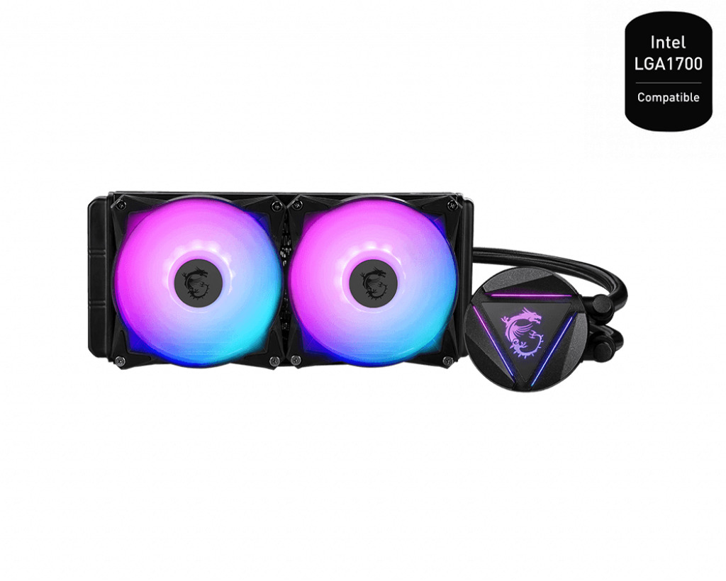 MSI MAG CoreLiquid 240R V2 v1 Υδρόψυξη Επεξεργαστή Διπλού Ανεμιστήρα 120mm για Socket AM4/AM5/1700/1200/115x με ARGB Φωτισμό